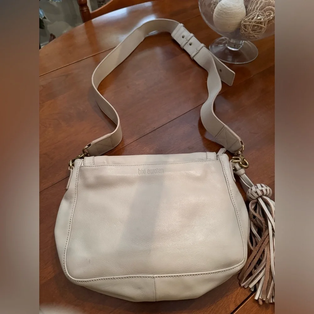The "Anything you want it to be" Bixi Awotan Bag bone studded leather crossbody - Picture 2 of 16